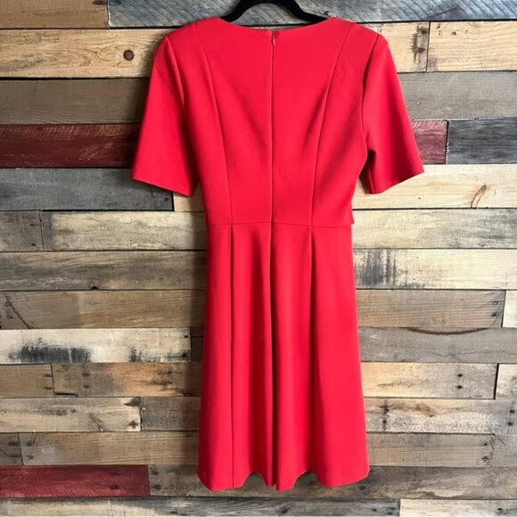 Adrianna Papell Dark Pink Tie Front Dress Size 4 - Picture 2 of 7